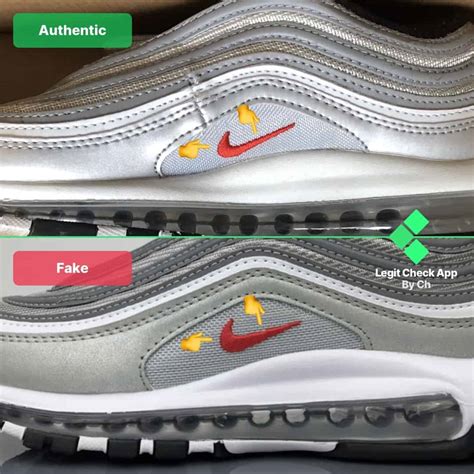 nike air max 97 silver fake vs real|air max 97 white silver.